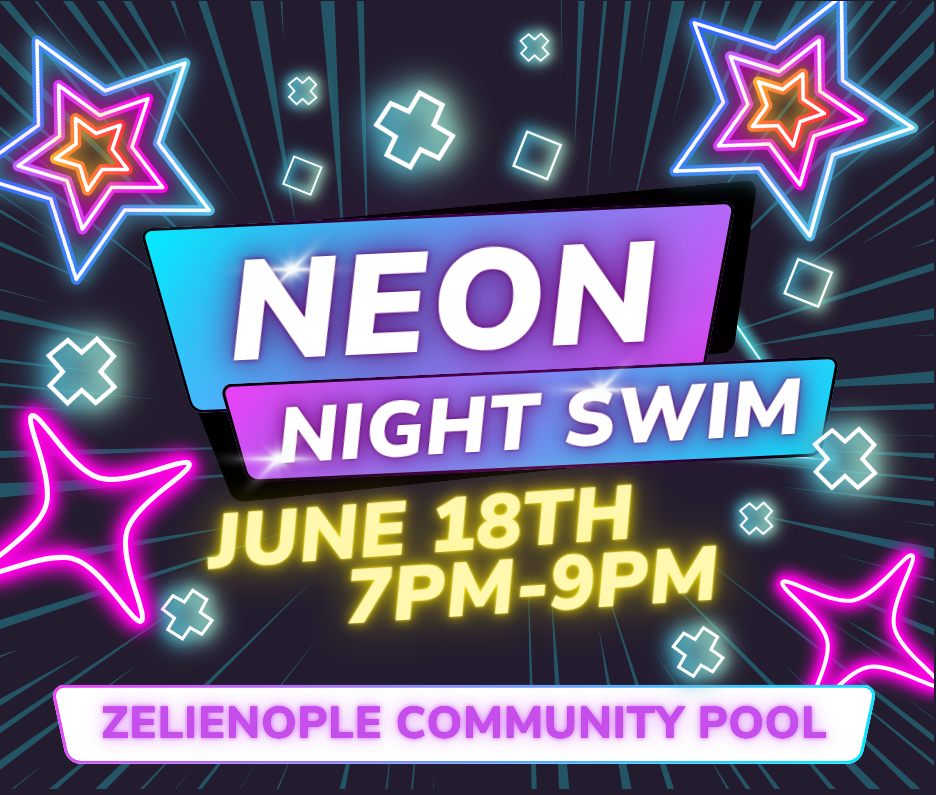 Neon Swim Night Flyer